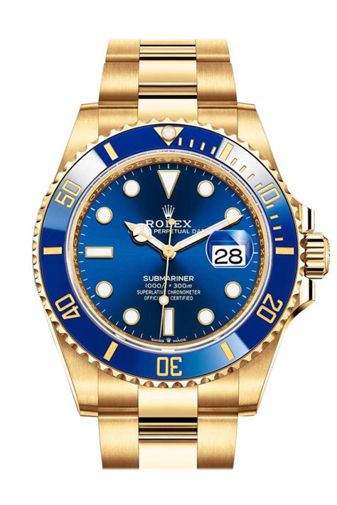 gold rolex with blue bezel|rolex submariner blue bezel.